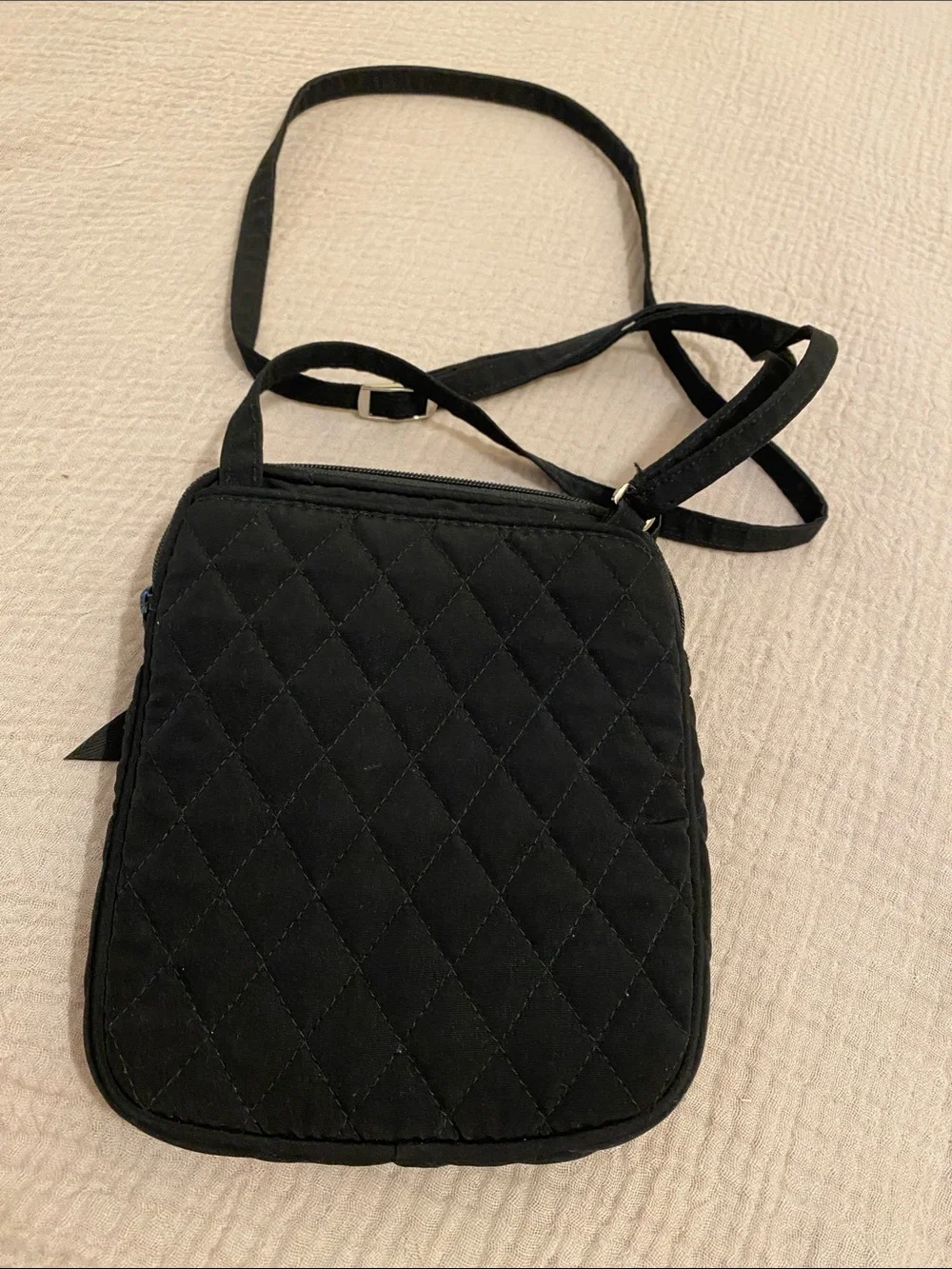 Vera Bradley Black Quilted Small Crossbody Bag